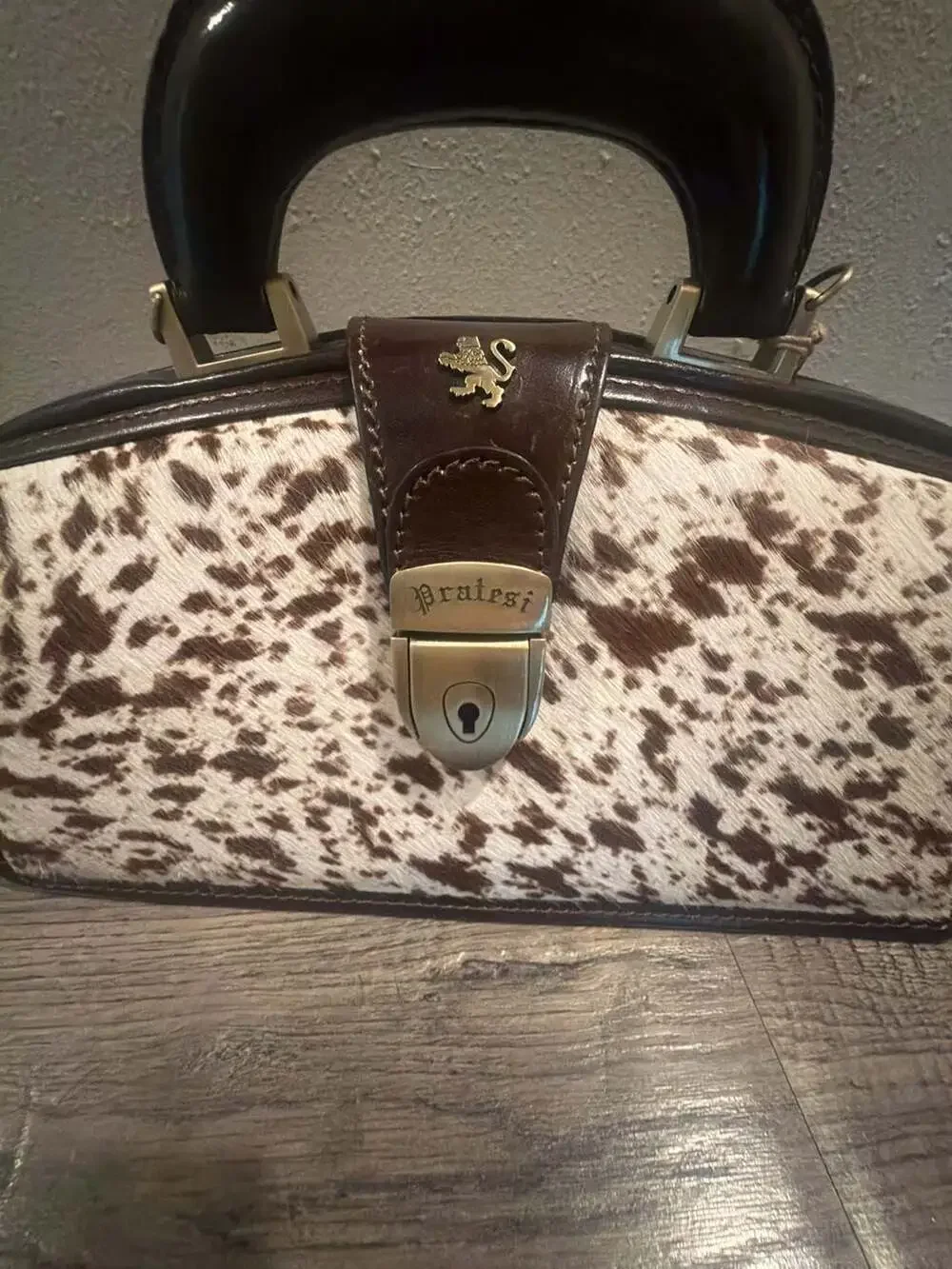 Pratesi Firenze Brunelleschi Cavallino Cowhide Top Handle Handbag